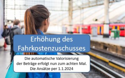 Fahrtkostenzuschuss erhöht